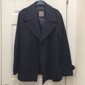 Dark navy Pea coat jacket